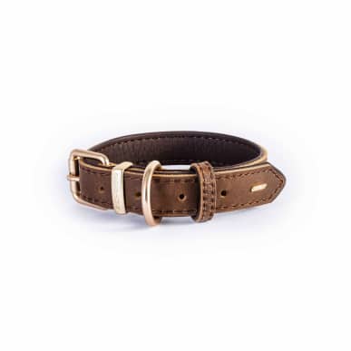 Oxford Leather Classic Collar - brown